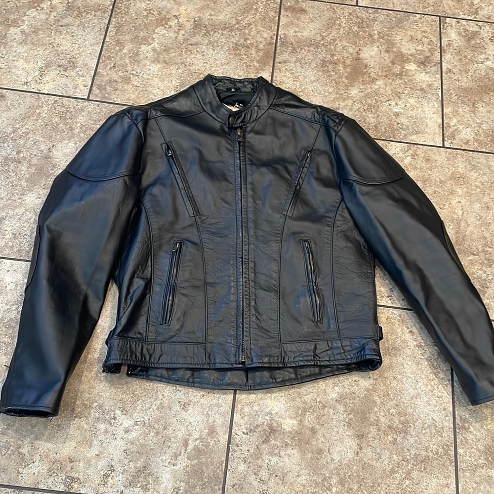 Xelement Black buffalo motorcycle speedster jacket XL